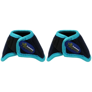 Horse Professional Equine No Turn Quick Wrap Neoprene Horse Bell Boots Navy 4128E