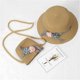 thumbnail image 4 of Pot Hat Sombrero de Paja - Cherry Blossom Khaki Sombrero Infantil (2-7 Años) + Bolsa Ormromra MZQ-0683-1, 4 of 8