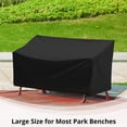 thumbnail image 2 of Outdoor Bench Cover, Heavy Duty 3-Seater Patio Bench Furniture Cover, All Weather Resistant Bench Cover for Patio Furniture, 63.8 x 26.0 x 35.0 inches, 2 of 5