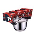 thumbnail image 4 of Commercial & Home 304 Food-Grade Stainless Steel Pressure Cooker with Explosion-Proof Thickened Base - 22cm (4.1L), Efficient High-Pressure Cooking, Compatible with Gas & Induction Stoves, Durable, 4 of 5