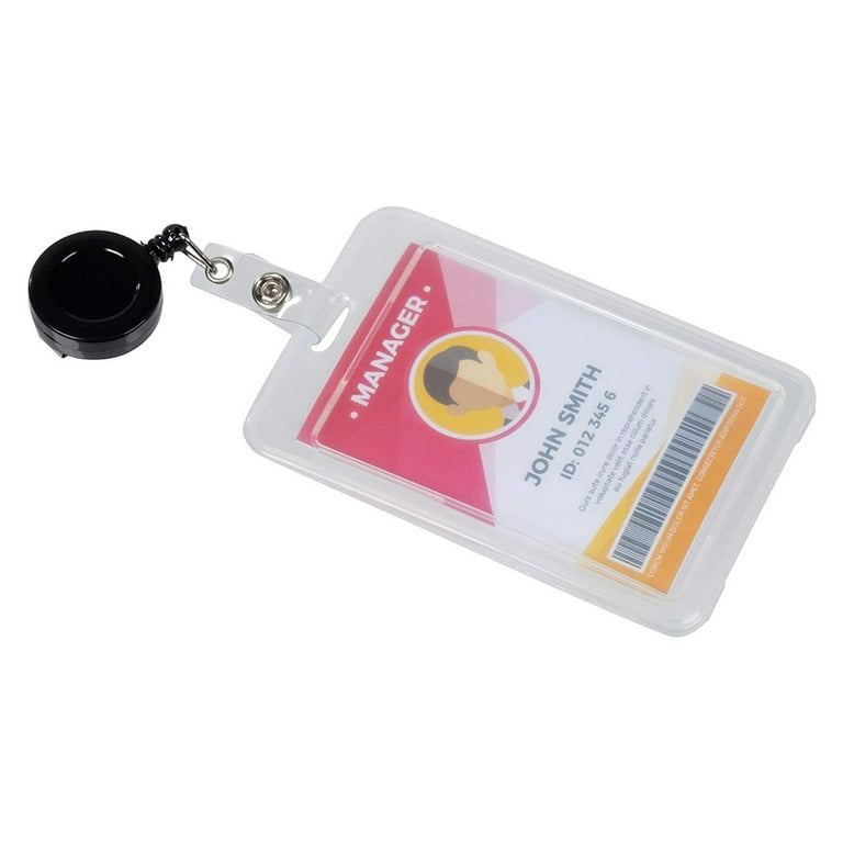 I Love Dogs - Retractable Badge Reel ID Card Name Tag Custom Badge Holder  with Hearts Background (Black Badge Reel with Spring Pinch Clip) : Office  Products 