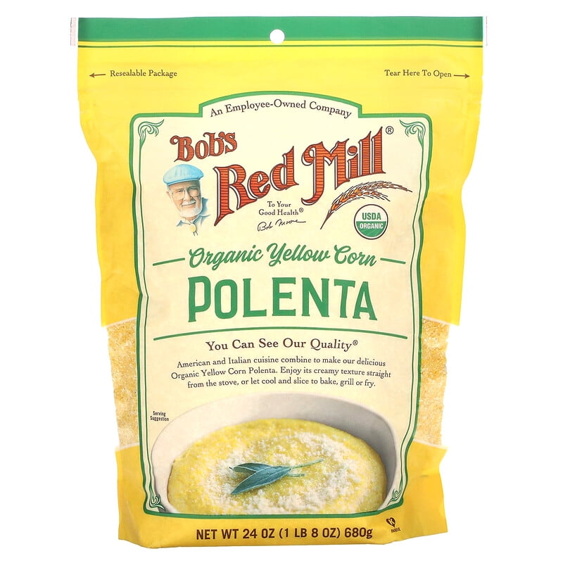 Bob's Red Mill, Organic Corn Grits, Polenta, 24 oz Pack of 2