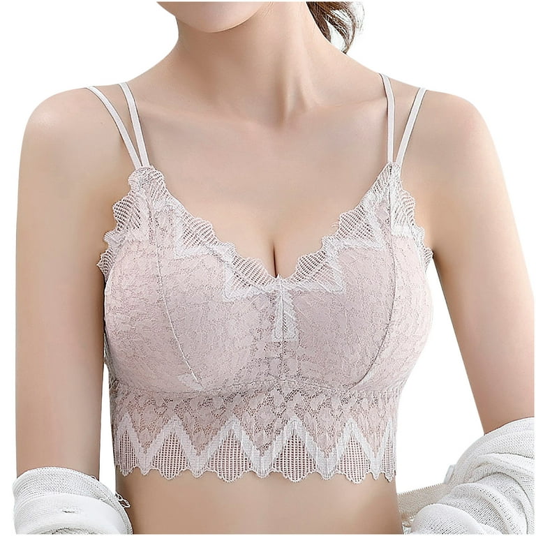 Bigersell Training Bra for Girls Women Lady Lace Push-Up Bra Sports Bra  Underwear Yoga Hollow Out Bra Cup Big & Tall Size Bra for Female, Style  7855