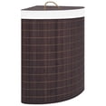 thumbnail image 3 of vidaXL Bamboo Corner Laundry Basket 15.9 gal Washing Clothes Bin Multi Colors, 3 of 6