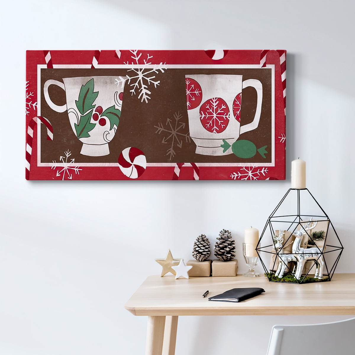 Cozy Cocoa Christmas Collection D- Gallery Wrapped Canvas