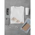 thumbnail image 3 of Three Pyramids Outline Graphic Men White T-Shirt, Male Large, 3 of 4