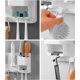 thumbnail image 3 of ZHAOCHENG Soporte de pared para cepillos de dientes, organizador de cepillos de dientes eléctricos y afeitadoras para baño, 3 of 5