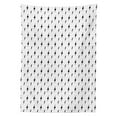 thumbnail image 3 of Ambesonne Modern Tablecloth Rectangular Table Cover, Thunderbolt Zig Zag, 60"x84", Black White, 3 of 4