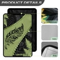 thumbnail image 4 of FUIALDOLG RV Door Window Shade, Foldable RV Blackout Window Cover, UV Rays Protection Camper Trailer Screen Door Protector, Hook and Loop Fastener (Green Polynesian New Zealand Silver Fern), 4 of 7