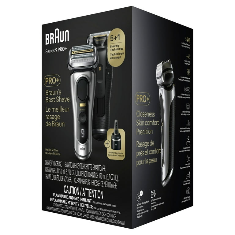 Braun Series 9 PRO+ Electric Shaver, 6in1 SmartCare Center