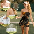 thumbnail image 3 of Psesaysky Women Athletic Dress Flame Hunting Camo Print Summer Tennis Workout Active Sports Mini Romper Dress Built in Shorts Travel Vacation Clothes, Size XS, 3 of 5