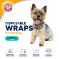 thumbnail image 2 of Arm & Hammer Male Dog Wraps, X-Small 12ct | Super Absorbent with Baking Soda for Odor Control, 2 of 12