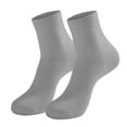 thumbnail image 2 of Mens Dress Socks Soft Cotton Classic Business Casual Ankle Socks Sports Seamless Comfortable Crew Socks Gray, 2 of 3