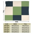 thumbnail image 5 of YFYANG Anti-Pilling Ultra-Soft Micro Fleece Cover Blanket for Bed Sofa, Green Plaid Pattern Throw Blanket for All Seasons, 60"x50", 5 of 9