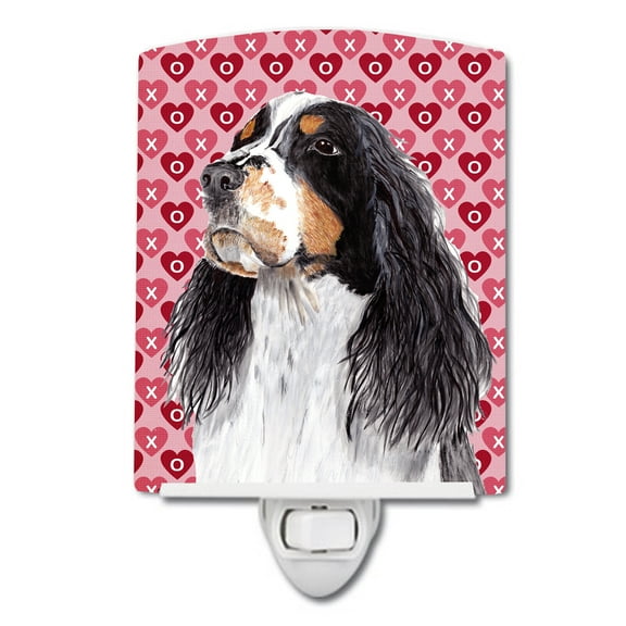 Springer Spaniel Valentine's Day Ceramic Night Light