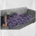 thumbnail image 6 of Peony Soft Flannel Fleece Throw Blanket, Pastel Tone Delicate Peonies with Curled Leaves Vintage Style Tangled Arrangement, Cozy Plush for Indoor and Outdoor Use, 60" x 80", Multicolor, by Ambesonne, 6 of 6