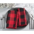 thumbnail image 4 of Saro Lifestyle Buffalo Plaid Cotton Blend Table Napkin (Set of 4), 4 of 5