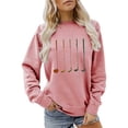 thumbnail image 2 of Golf Clubs Graphic Sweatshirts for Women Long Sleeve Crewneck Sweatshirt for Golf Lovers Pullover Tops, 2 of 5