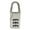 Silver, variant on 3 Dial Digit Number Code Password Combination Padlock Travel Lock