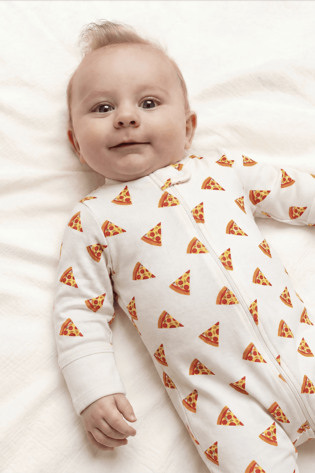 Monica + Andy Organic Cotton Gender Neutral Long Sleeve Baby One-Piece Pajama, Sizes Newborn - 24 Months