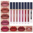 thumbnail image 1 of Set de maquillaje QiBest, 8 unidades, lápiz labial líquido mate y voluminizador de labios, 1 of 8