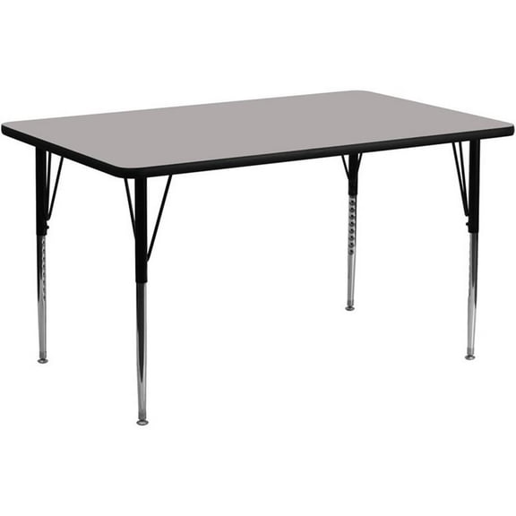 Pemberly Row 31" x 60" x 24" High Pressure Top Activity Table in Gray