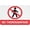 Warning Sign 4, variant on No Dogs Allowed Inside Reflective Aluminum Sign - 8"x12", Rust Free, Weather Resistant, Waterproof, Easy To Mount - Home, Restaurant, Café, Retail Store