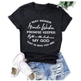 thumbnail image 1 of B91xZ T-Shirts Basiques pour Femmes Hauts en Coton Col Rond T-Shirt à Manches Courtes, Noir S, 1 of 5