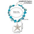thumbnail image 2 of NICKSUN Summer Ocean Vacation Starfish Pendant Necklace, Irregular Shell Beach Statement Choker Necklace, 2 of 9