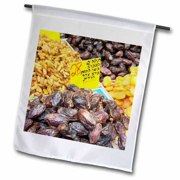 3dRose, Israel, Jerusalem, Mahane Yehuda Market fruits-AS14 JME0111 - John and Lisa Merrill, 12 x 18 inch Garden Flag