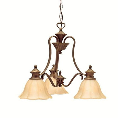 - Aztec Lighting Traditional 3-light Parisian Bronze Chandelier
