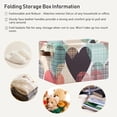 thumbnail image 6 of Coolnut Valentine's Day Printing Storage Bins Foldable Canvas Fabric Storage Basket with Handles for Organizing, Large Storage Baskets for Shelves Closet Decor Gifts, 6 of 7