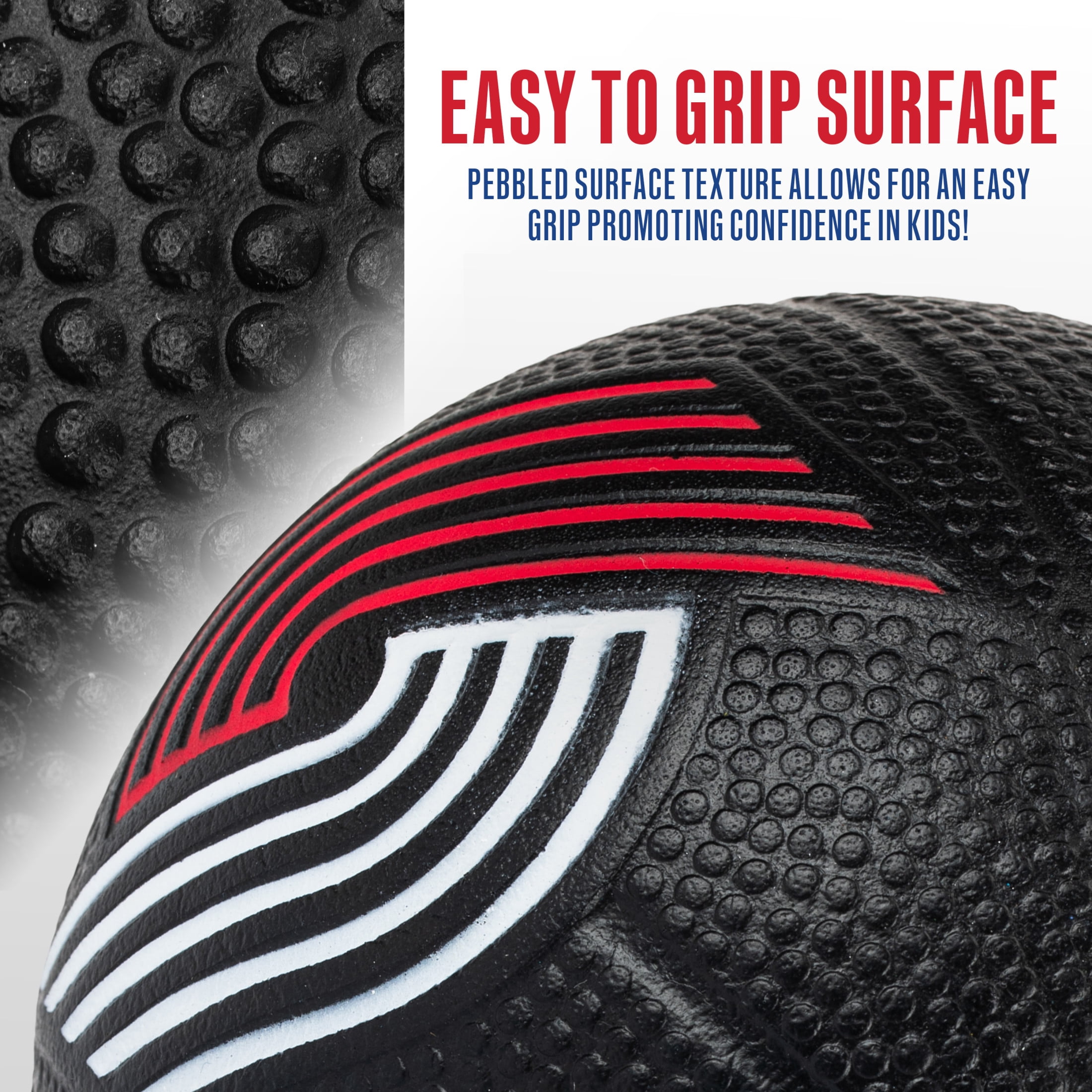 Franklin Sports NBA Portland Trail Blazers Mini Foam Basketball - Kids 5.5" Inch Toy Basketball for Over the Door + Mini Indoor Basketball Hoops - NBA Fan Shop Soft Foam Indoor Kids Basketballs