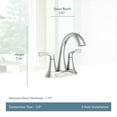 thumbnail image 3 of Korek 2-Handle Deck Mount Bathroom Faucet, 4 in, Brushed Finish, 84467SRN, 3 of 3