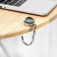 thumbnail image 4 of AuroraX Rust Resistant Bag Hooks for Hanging,Decorative Silver Home Storage Hooks for Desk Table Storage and Organization, 4 of 6