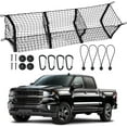 thumbnail image 2 of Seineca 3 Pocket Cargo Net, Heavy Duty Polyester, Includes 4 Carabiners & 4 Bungee Cords, 2 of 8