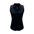 thumbnail image 4 of Womens Tops Clothing T Shirts for Women Women's Sleeveless Shirts Zip Up Tennis Running Tank Tops Shirts For Women Apparel Clothes Summer Tops for Women 2026 Womens Blouses, 4 of 4