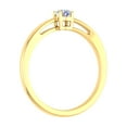 thumbnail image 2 of 1/5 Carat 4-Prong Set Diamond Solitaire Engagement Ring Band in 10K Yellow Gold (Ring Size 6), 2 of 4