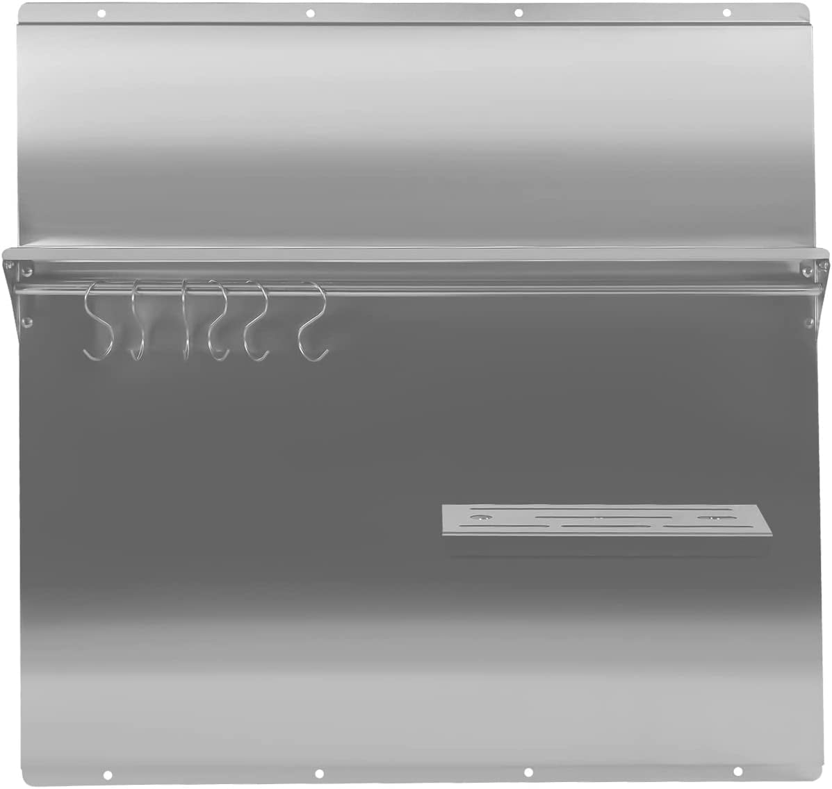 Miumaeov 30"x30.7 inch Stainless Steel Kitchen Backsplash Range Hood Wall Shield 6 Hooks