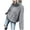 Gray, variant on Lovskoo Sweaters for Women Turtleneck Solid Pullover High Neck Long Sleeve Knitting Loose Sweater Pullover Blue