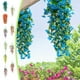 thumbnail image 1 of Plantas colgantes artificiales - enredaderas de 4 enredaderas con hojas realistas para la decoración de paredes y balcones, 76 cm de hiedra falsa verde, 1 of 6