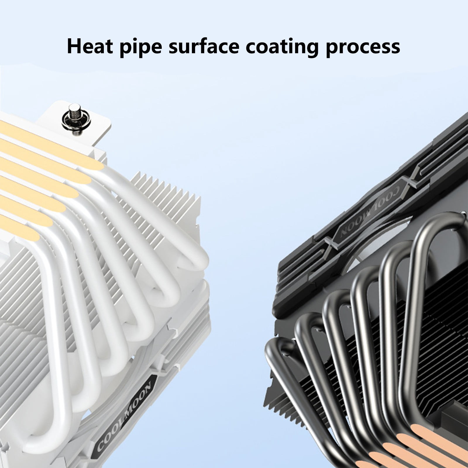 RUISINERY CPU Air Coolers 6Heat Pipe Coolers ARGB 12cm Fan with Advanced Heat Tube for Enhances Cooling Fan