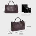 thumbnail image 4 of Bolso de mano tejido de nueva moda con gran capacidad y diseño lujoso, moderno y exclusivo. Perfecto para el trabajo y el uso diario., 4 of 5