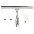 thumbnail image 1 of Window Squeegee Cleaning Tool 10 Inch Multipurpose Stainless Steel Shower Squeegee with 2 Sticky Hooks, Bathroom Cleaning Tools Household Window Mirror Squeegee for Glass Doors, Tile Walls, 1 of 7