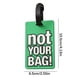 thumbnail image 5 of ¡Descuento Extra!, Etiqueta de equipaje de goma blanda de PVC con letras en inglés, etiqueta de moda para mochilas y bolsos Akmoler, 5 of 9