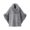 Gray, variant on Womens Winter Coats Elegant Faux Fur Trimmed Poncho Wrap Quilted Textured Cape with Front Buckle Closure Warm Outerwear for Chilly Weather Evening Events