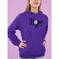 thumbnail image 2 of Hope Hold On Pain Ends Hoodie Women -Image by Shutterstock, Female XX-Large, 2 of 4