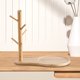 thumbnail image 4 of Bandeja De Almacenamiento Bandeja de almacenamiento de madera Artesanía Rama de árbol Organizador Estante Decoración (Gota de agua L), 4 of 7