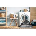 thumbnail image 2 of Ahgly Company Machine Washable Indoor Round Transitional Charcoal Black Area Rugs, 5' Round, 2 of 7