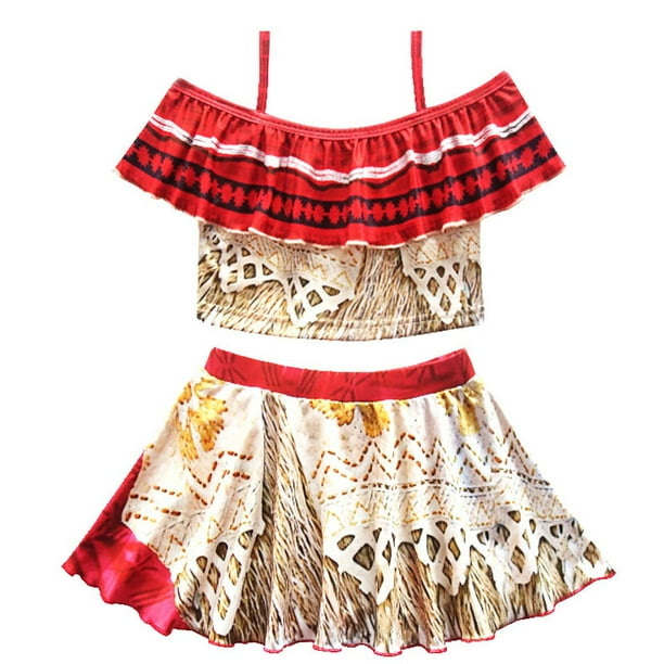 Traje de baño Tankini para niñas Princesa Moana Adventure,Yellow,2T